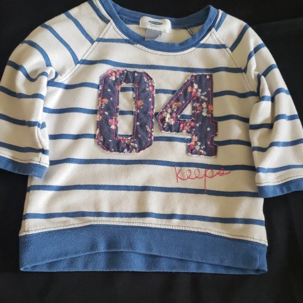Quarter sleeve girls crop top
